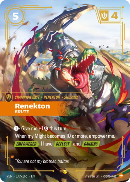 Renekton, Brute - 177/166 - Overnumbered
