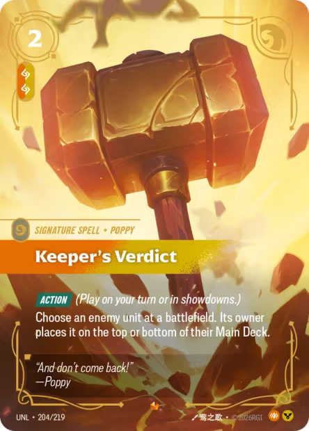 Keeper's Verdict - 204/219 - Epic Body/Order