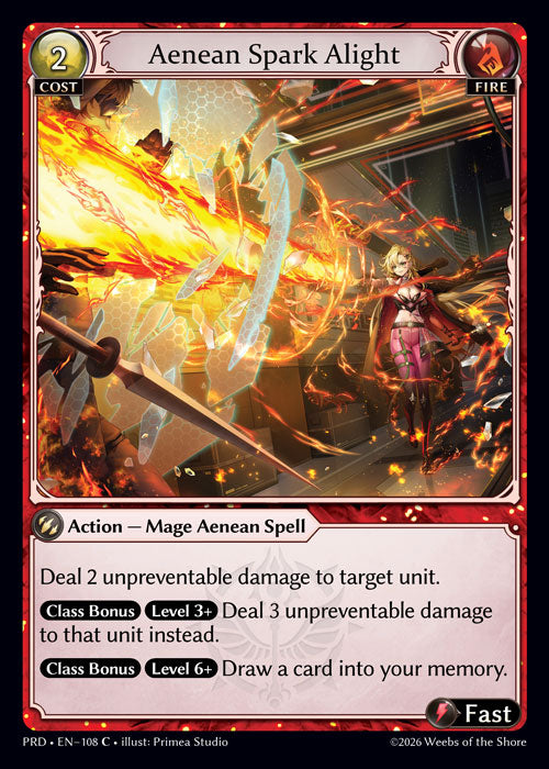 Aenean Spark Alight - .asphodel/paradise - C Fire