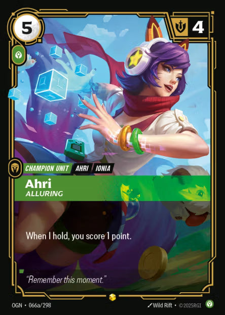 Ahri, Alluring - 066a/298 - Alternate Art
