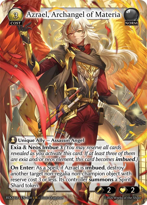 Azrael, Archangel of Materia - Radiant Origins - UR Norm