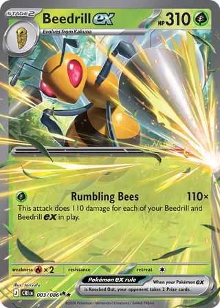 Beedrill ex - 003/086 - Chaos Rising