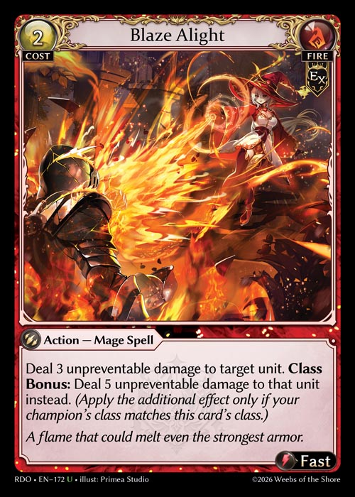Blaze Alight - Radiant Origins - U Fire