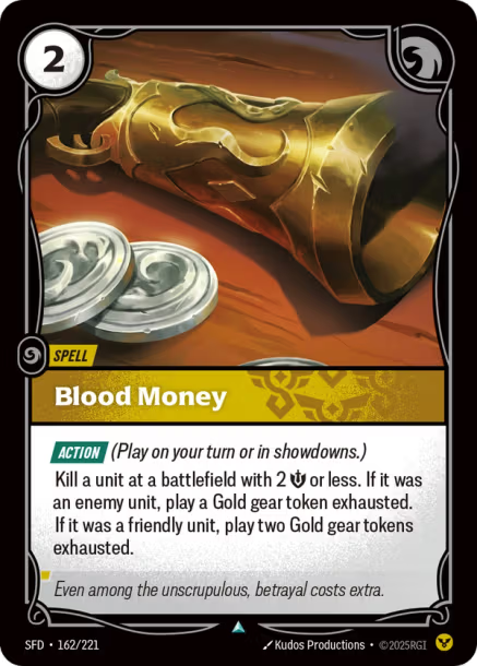 Blood Money - 162/221 - U Order