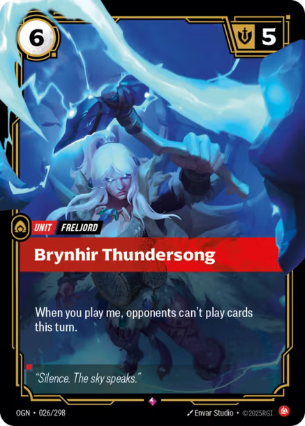 Brynhir Thundersong - 026/298 - R Fury