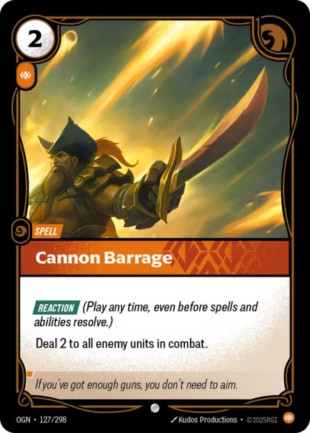 Cannon Barrage - 127/298 - C Body