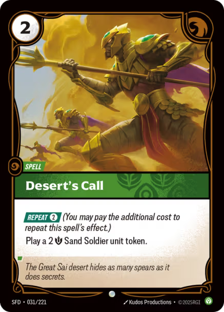 Desert's Call - 031/221 - C Calm
