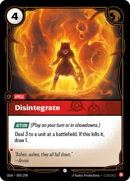 Disintegrate - 005/298 - C Fury