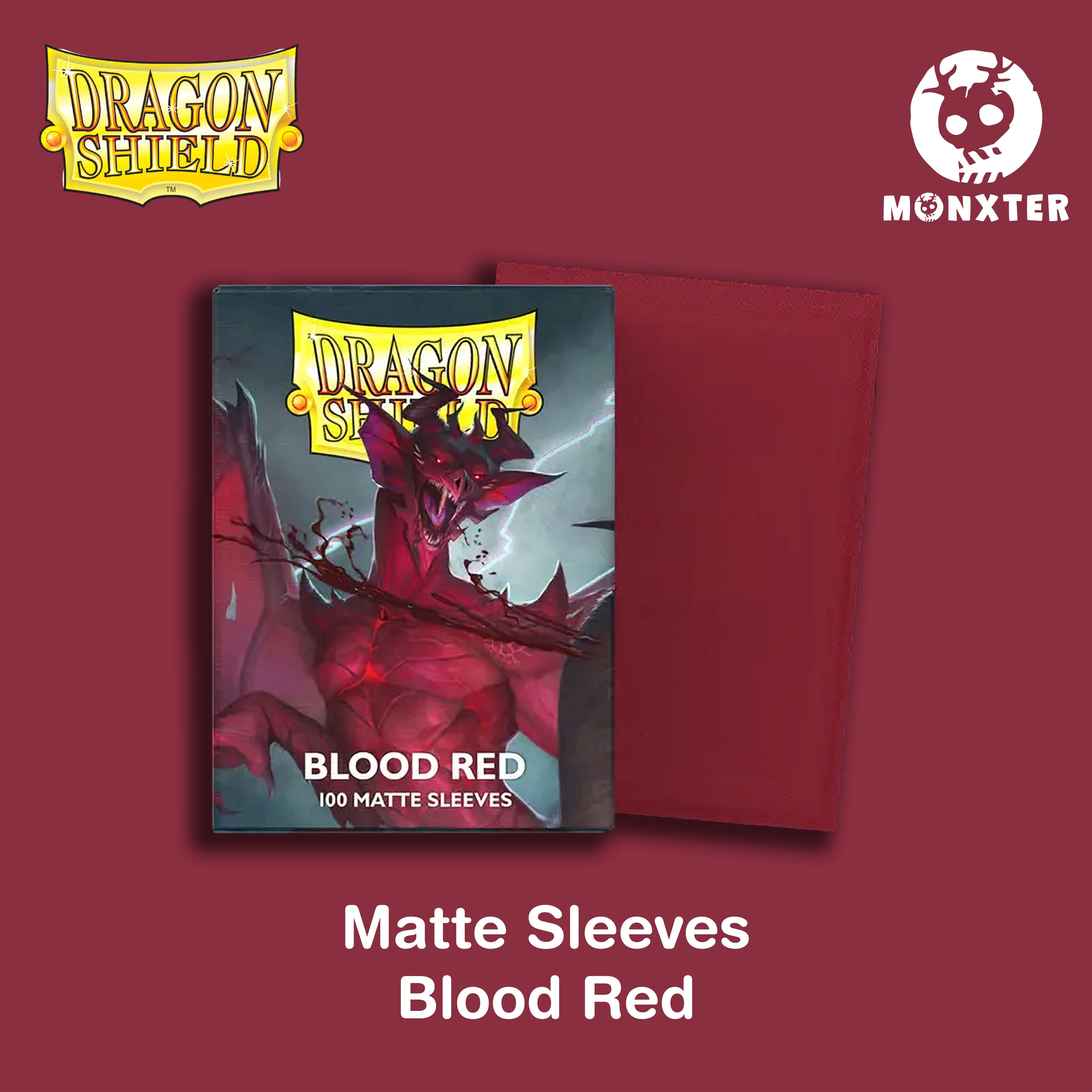 Dragon Shield Blood Red Matte Sleeves – Desk Monxter