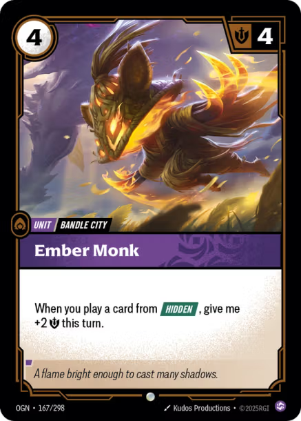 Ember Monk - 167/298 - C Chaos