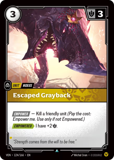 Escaped Grayback - VEN-124/166