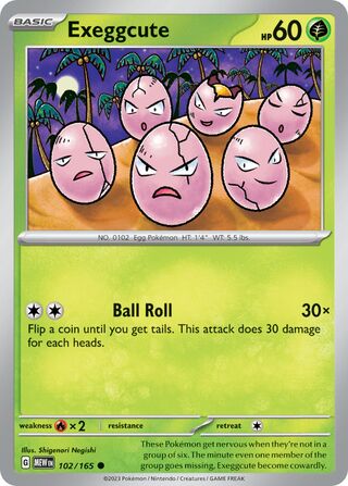 Exeggcute - 102/165 - 151