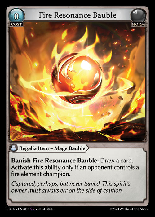 Fire Resonance Bauble - Fractured Crown - SR Norm