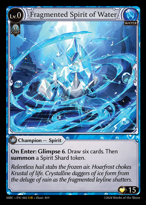 Fragmented Spirit of Water - Mercurial Heart 1st - UR Water