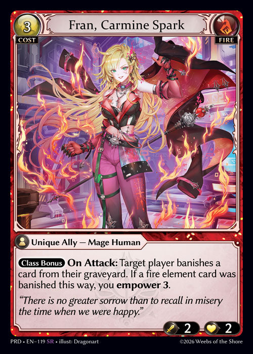 Fran, Carmine Spark - .asphodel/paradise - SR Fire