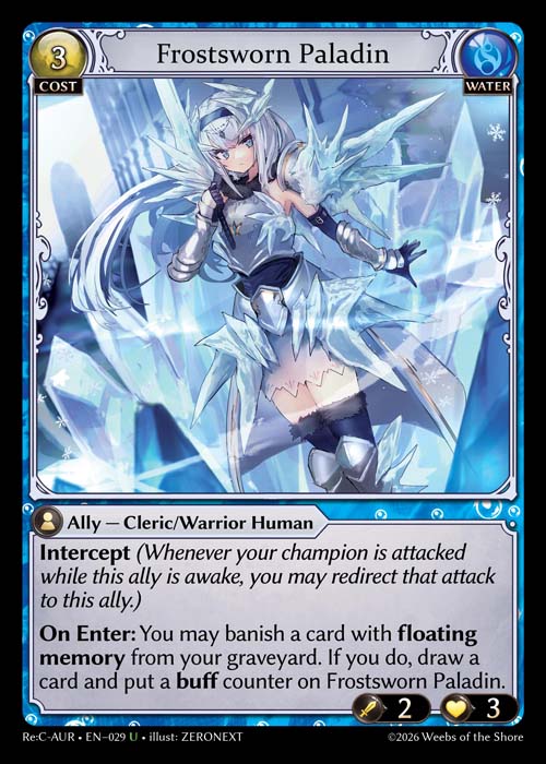 Frostsworn Paladin - Re:Collection Aurelian Regent - U Water