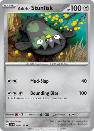 Galarian Stunfisk - 106/159 - Journey Together