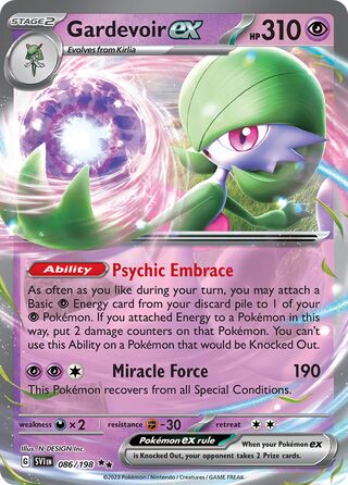 Gardevoir ex - 086/198 - Scarlet & Violet