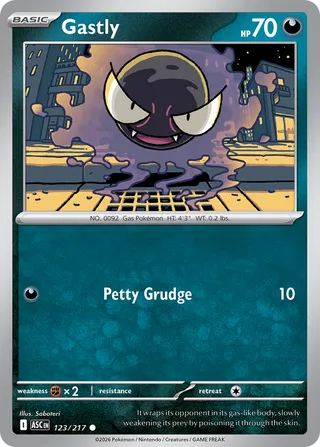 Gastly - 123/217 - Ascended Heroes