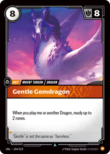 Gentle Gemdragon - 104/219 - U Body