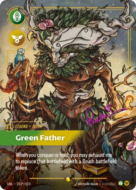 Green Father - 233*/219 - Signature