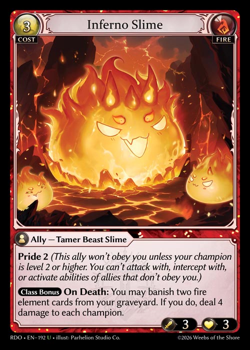Inferno Slime - Radiant Origins - U Fire