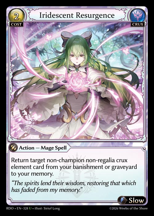 Iridescent Resurgence - Radiant Origins - U Crux
