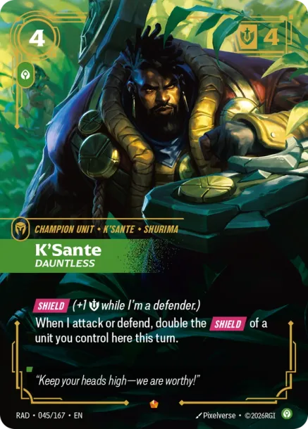 K'Sante, Dauntless - 045/167 - Epic Calm