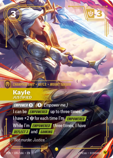 Kayle, Justified - 185/166 - Overnumbered