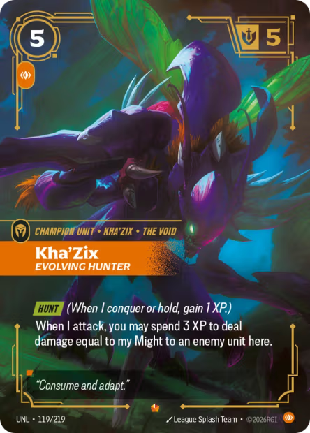 Kha'Zix, Evolving Hunter - 119/219 - Epic Body