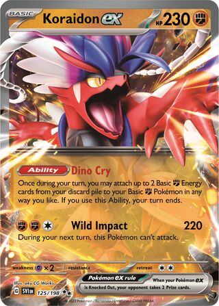Koraidon ex - 125/198 - Scarlet & Violet