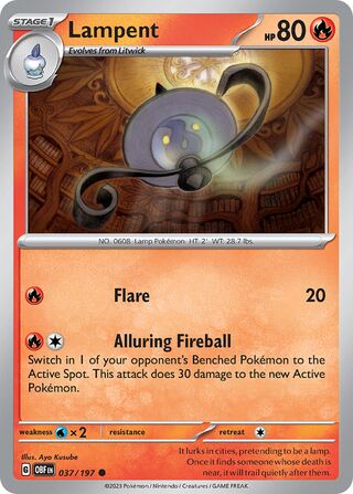 Lampent - 037/197 - Obsidian Flames