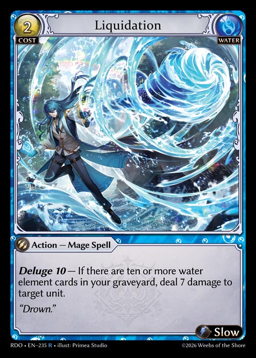 Liquidation - Radiant Origins - R Water