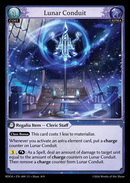 Lunar Conduit (Armaments) - Radiant Origins - SR Astra