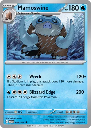 Mamoswine - 025/094 - Phantasmal Flames