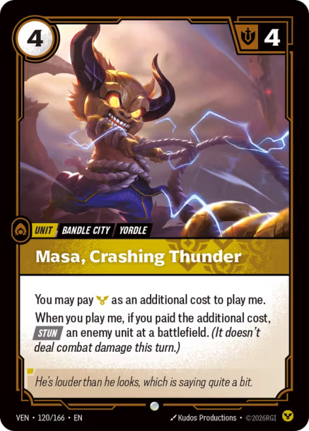 Masa, Crashing Thunder - 120/166 - C Order
