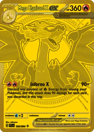 Mega Charizard X ex - 130/094 - Phantasmal Flames