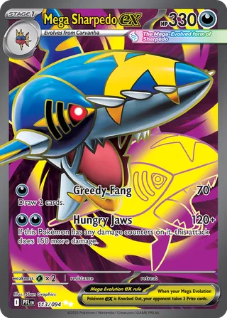 Mega Sharpedo ex - 113/094 - Phantasmal Flames