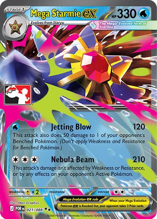 Mega Starmie ex - 021/088 - Prize Pack
