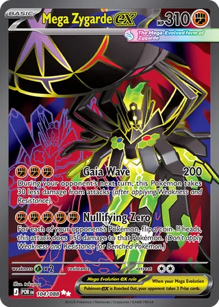 Mega Zygarde ex - 104/088 - Perfect Order