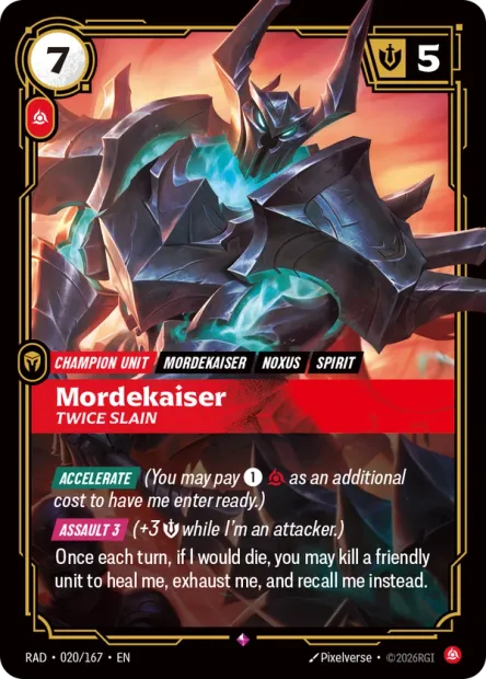 Mordekaiser, Twice Slain - 020/167 - R Fury