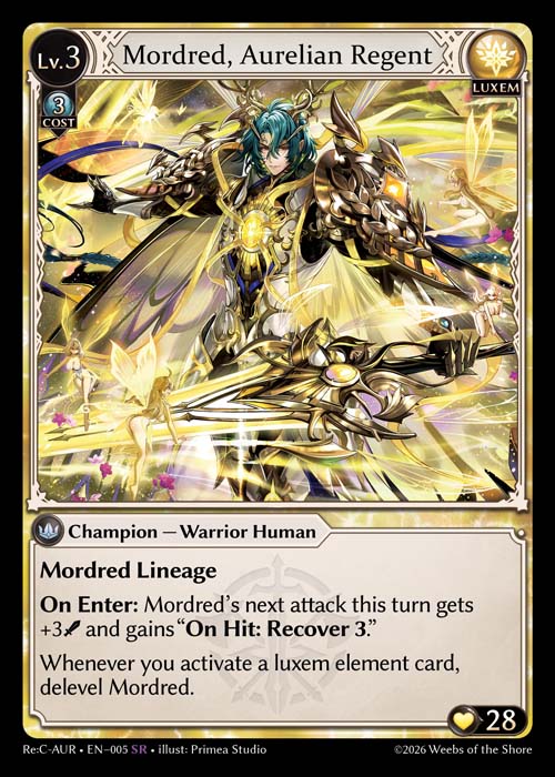 Mordred, Aurelian Regent - Re:Collection Aurelian Regent - SR Luxem
