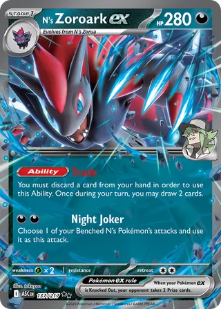 N's Zoroark ex - 137/217 - Ascended Heroes