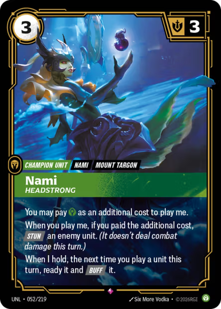Nami, Headstrong - 052/219 - R Calm