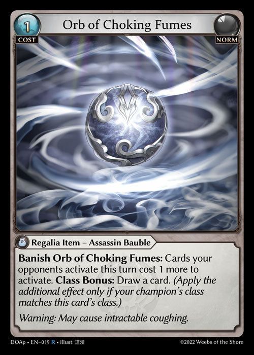 Orb of Choking Fumes - Dawn of Ashes - R Norm