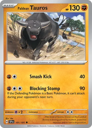Paldean Tauros - 101/191 - Surging Sparks