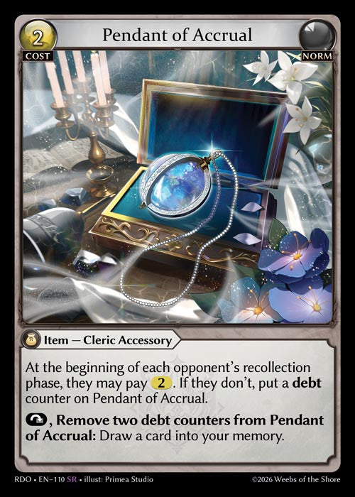 Pendant of Accrual - Radiant Origins - SR Norm