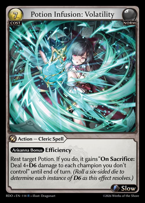 Potion Infusion: Volatility - Radiant Origins - R Norm