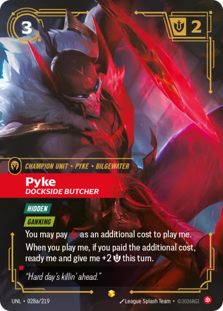 Pyke, Dockside Butcher - 028a/219 - Alternate Art