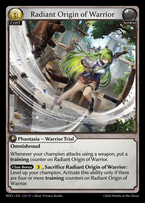 Radiant Origin of Warrior - Radiant Origins - SR Norm